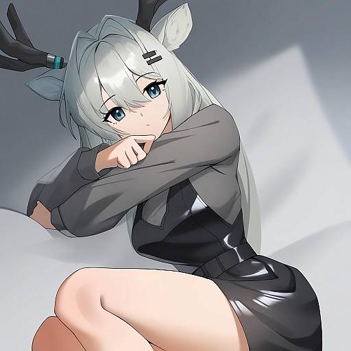 Illustration of Alina (arknights), arknights in the style of Ett