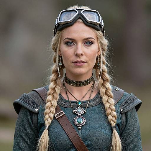 Realistic Viking Female Portrait