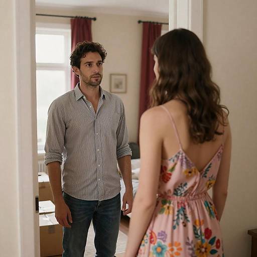 Intimate Moment in a Cozy Room