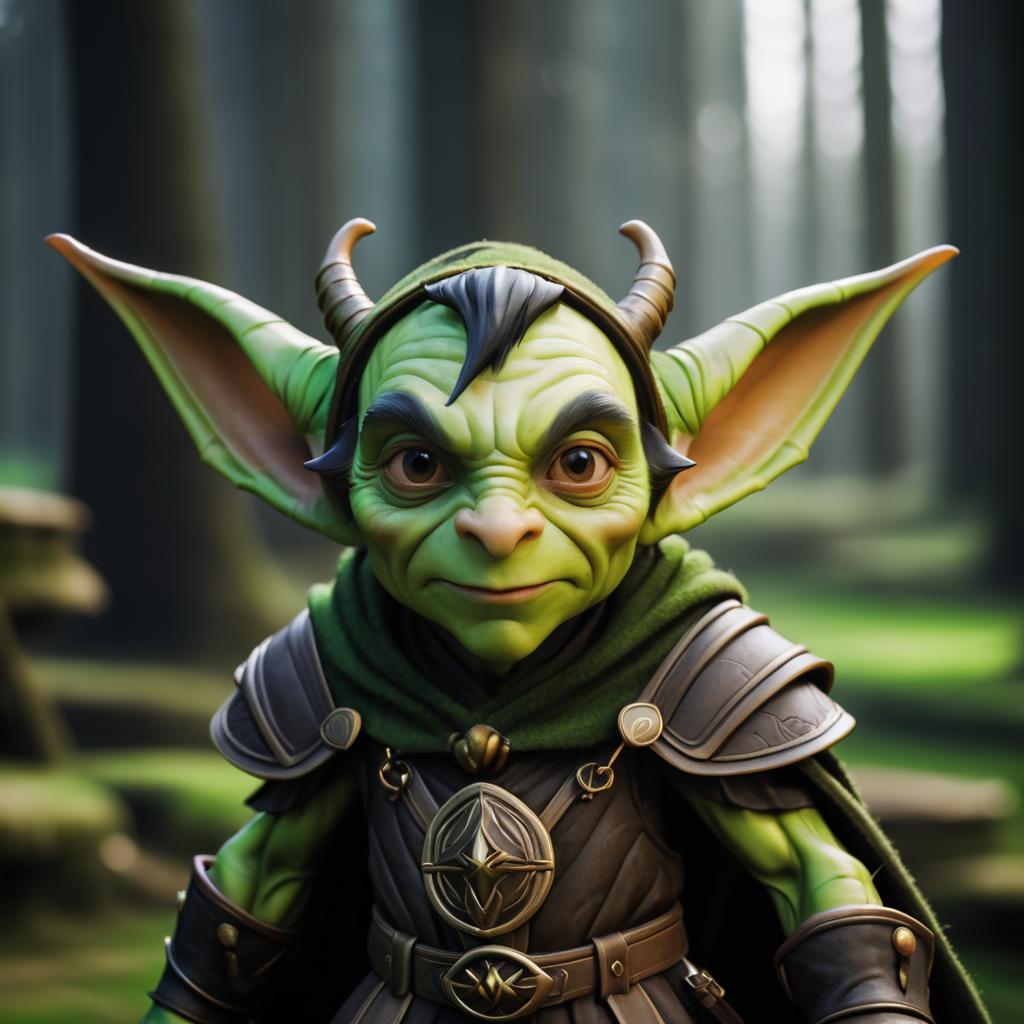 Whimsical Goblin with Oversized Ears