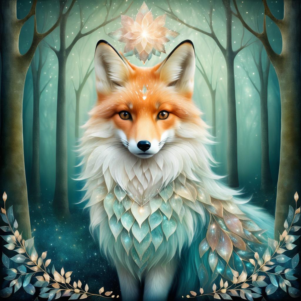 Enchanted Fox in a Dreamlike Forest