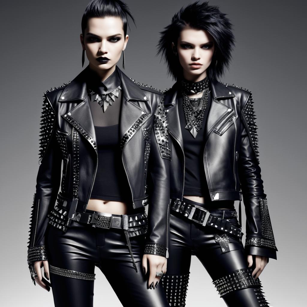 Edgy Rock-Inspired Fashion Concept Design