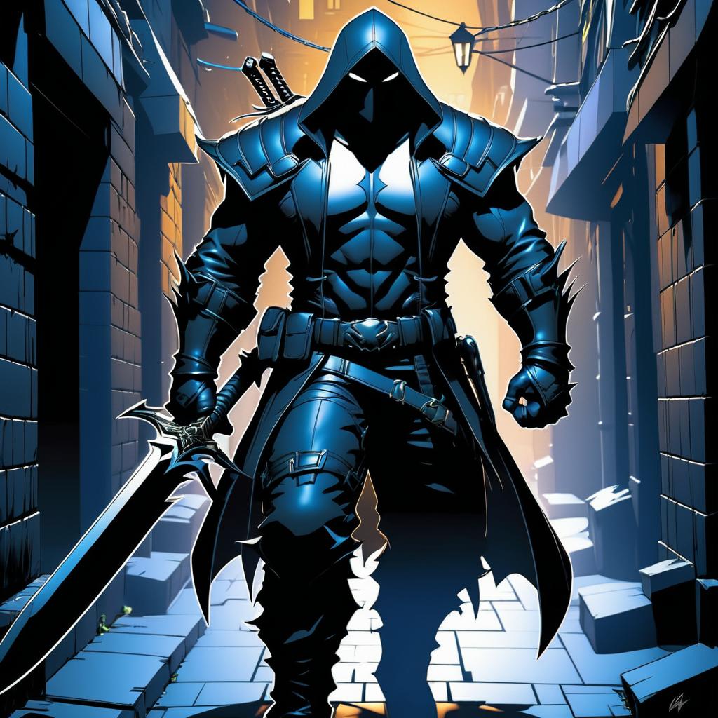 Stealthy Assassin in Joe Madureira Style