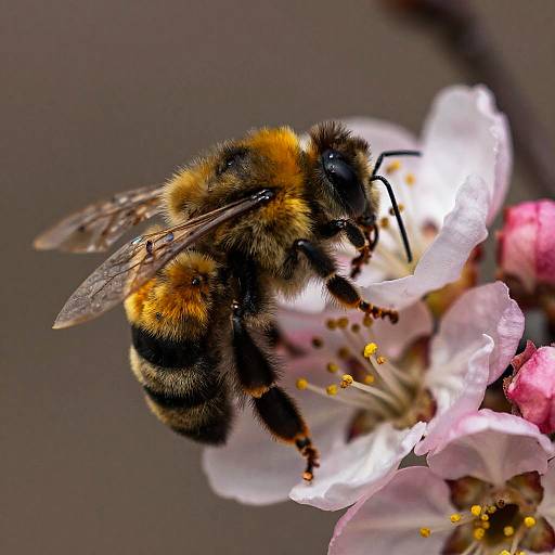Hyper-Realistic Bumblebee Macro Shot