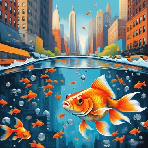 Whimsical Goldfish in New York City