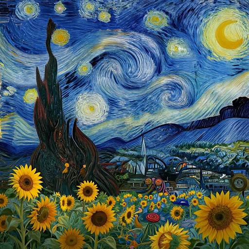 Ethereal Cosmic Landscape Fusion