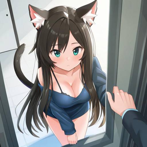 Illustration of Aina (mao lian), original in the style of Yoshizawa tsubaki