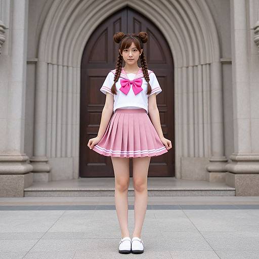 Pink Sailor Moon Costume Girl