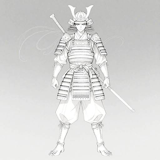 Anime Mantis Samurai Portrait
