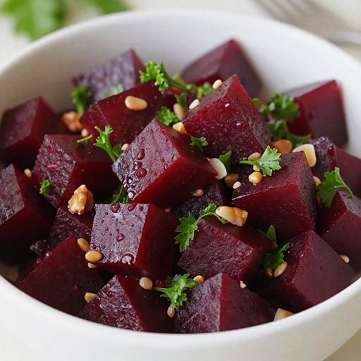 Colorful Beet Salad Close-Up