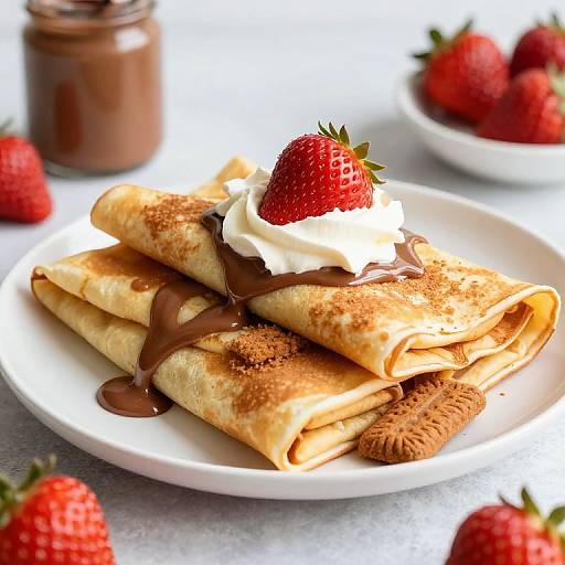 Delicious Biscoff and Nutella Crepes