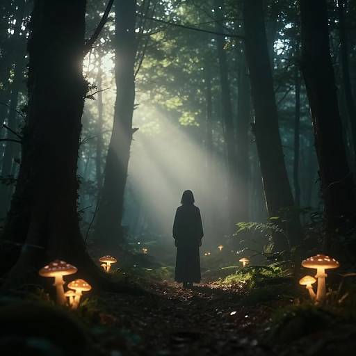 Nekoshoko in Serene Dawn Forest