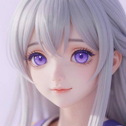 Ethereal Anime Girl Portrait