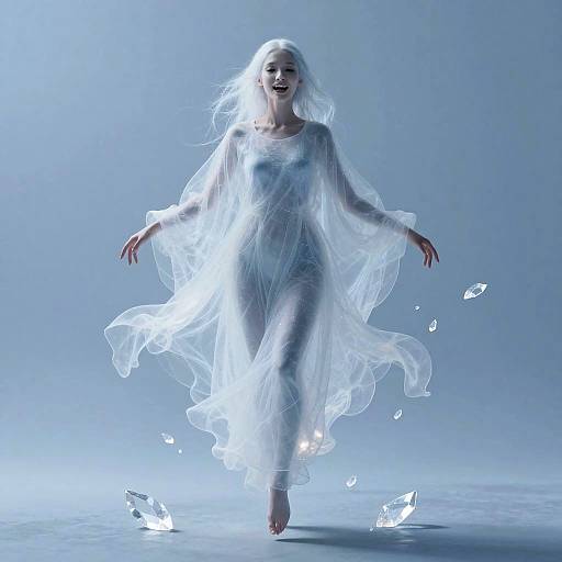 Ethereal Translucent Drifter at Dawn