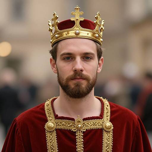 Regal Man in Royal Attire