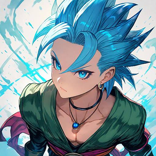 Illustration of Camus (dq11), dragon quest in the style of Lack