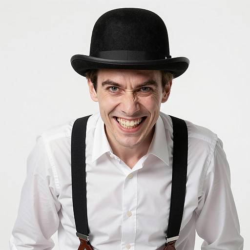 Charismatic Man in Bowler Hat