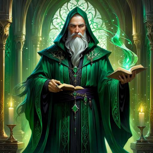 Ethereal Wizard in Gothic Art Style Ethereal Wizard in Gothic Art Style