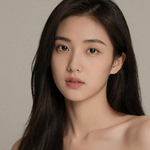 Studio Portrait of Cute Woman