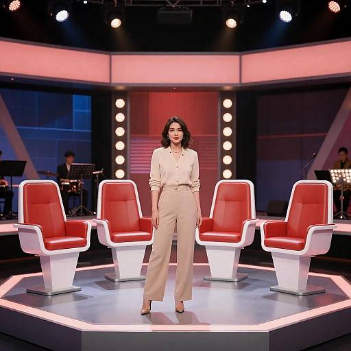 Dynamic TV Game Show Set Scene