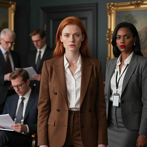 Two Professional Women in Business Meeting