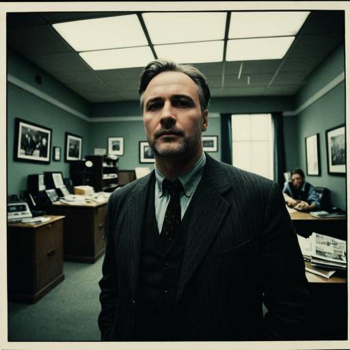 Dramatic Tabloid Reporter Portrait