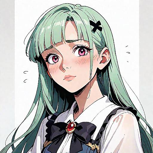 Minakami Sayo Blushing Magia Azul Portrait