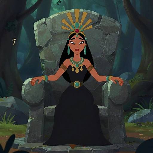 Retro 2D DreamWorks Fantasy Illustration