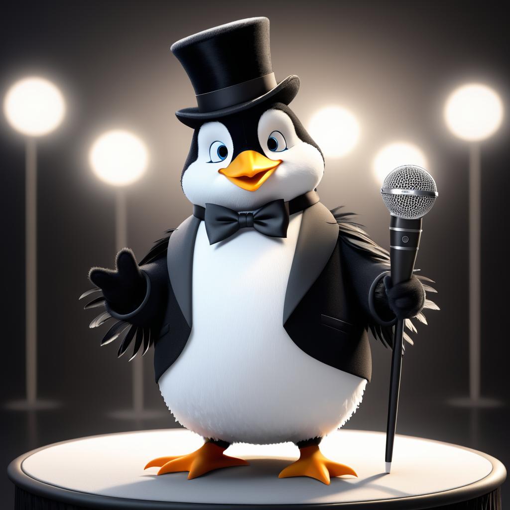 Charming Penguin Performer in Tuxedo