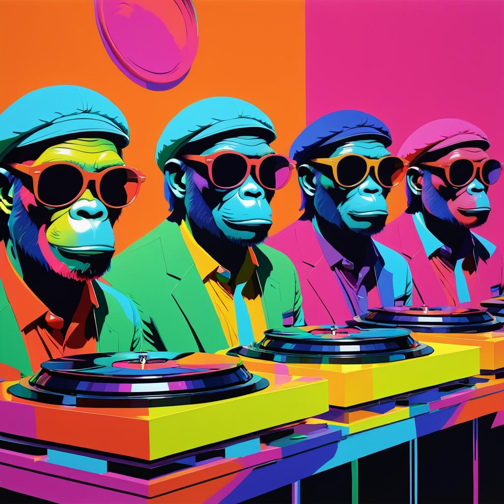 Vibrant Ape Society Artwork in Unreal Engine