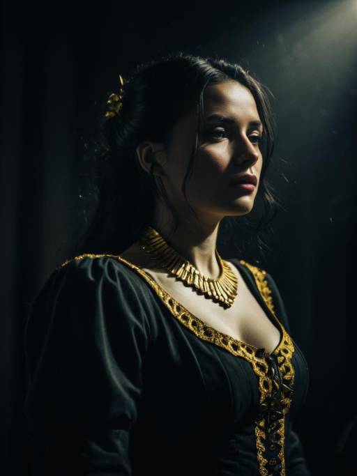 Woman in Villetta Nu cosplay costume