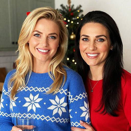 Joyful Christmas Moment in the Kitchen