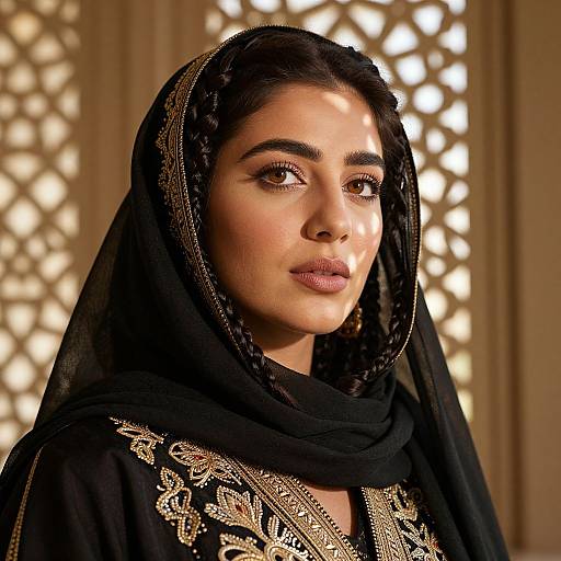 Captivating Portrait of Middle Eastern Woman