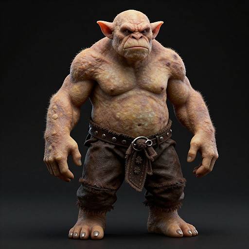 Hyper-Realistic Medieval Troll Warrior