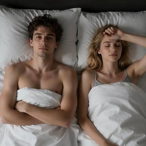 Intimate Bedroom Photograph of Couple