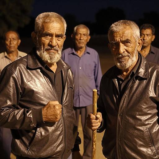 Nighttime Encounter of Four Distinct Men