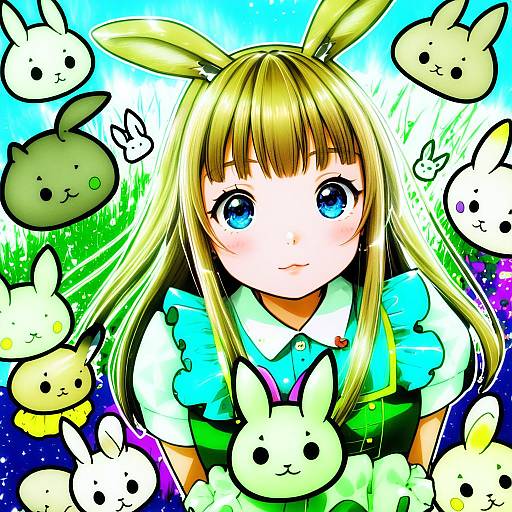 Illustration of Anko (gochiusa), gochuumon wa usagi desu ka? in the style of Maki (seventh heaven maxion)