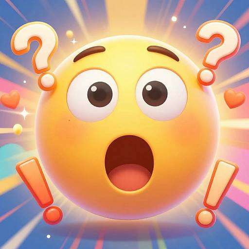 Shocked Emoji with Animated Pop Art