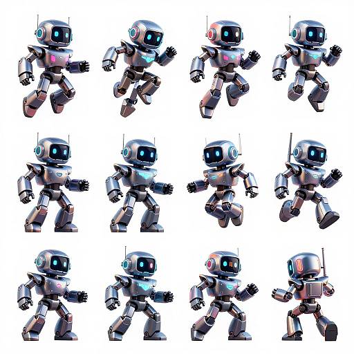 AI Robot Sprite Sheet Generator