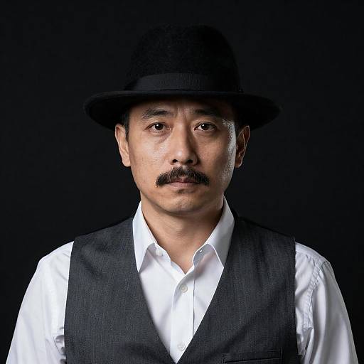 Serious Portrait of a Stylish Man