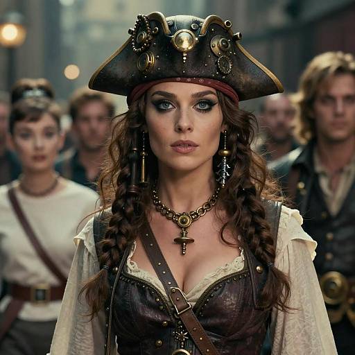 Steampunk Pirate Queen in High Detail