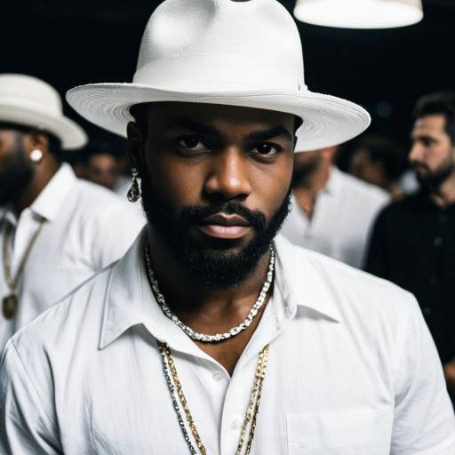 Stylish Male in White Party Outfit