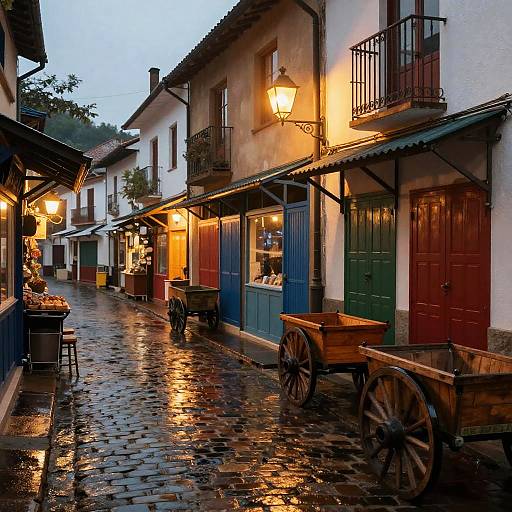 Cozy Evening in Closed Market Street