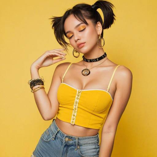 Yellow-Themed Portrait of a Girl