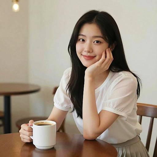 8K Photorealistic Coffee Shop Portrait