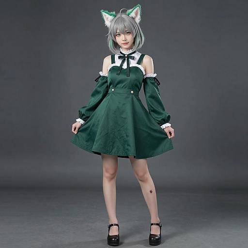 Cosplay photo of mon3tr (arknights). Costume clothes