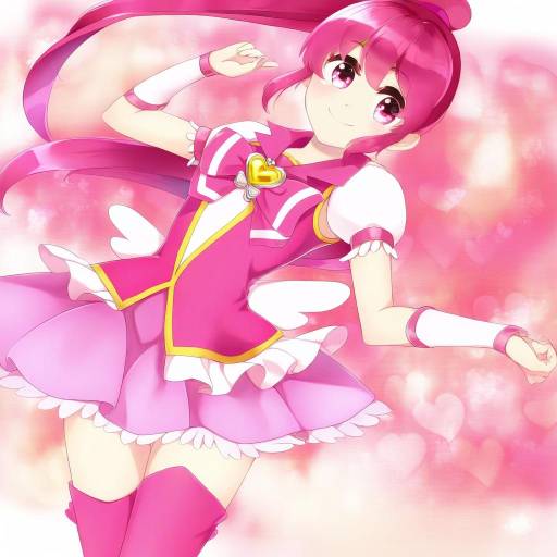 Illustration of Aino megumi, happinesscharge precure! in the style of 74