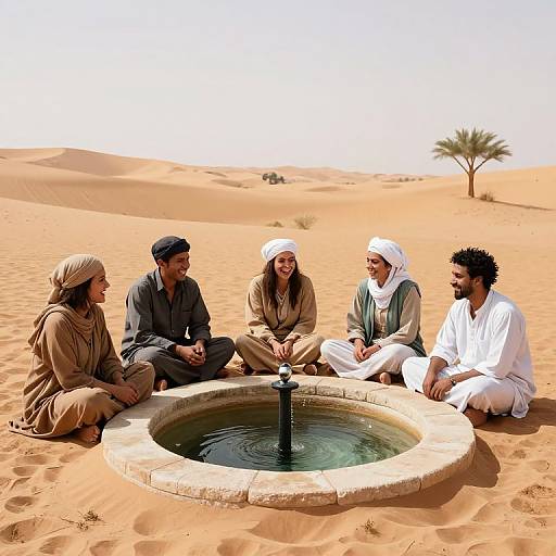 Desert Oasis Fueled by Laughter