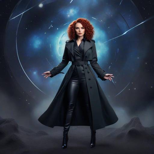 Surreal Uplifted Rebel in Black Widow Style
