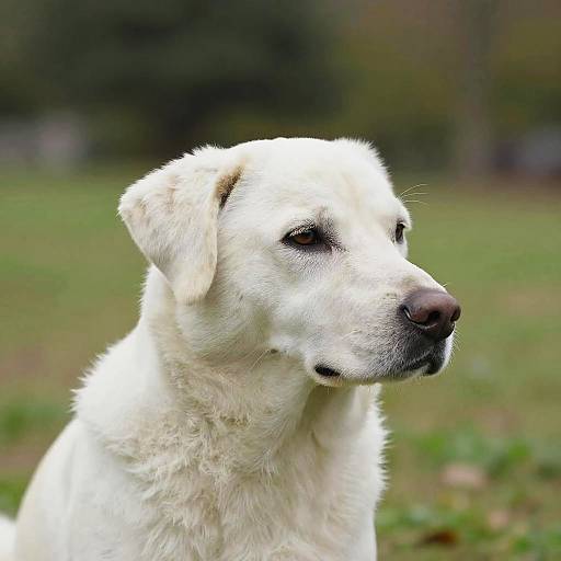 Photorealistic Dog Looking Sideways